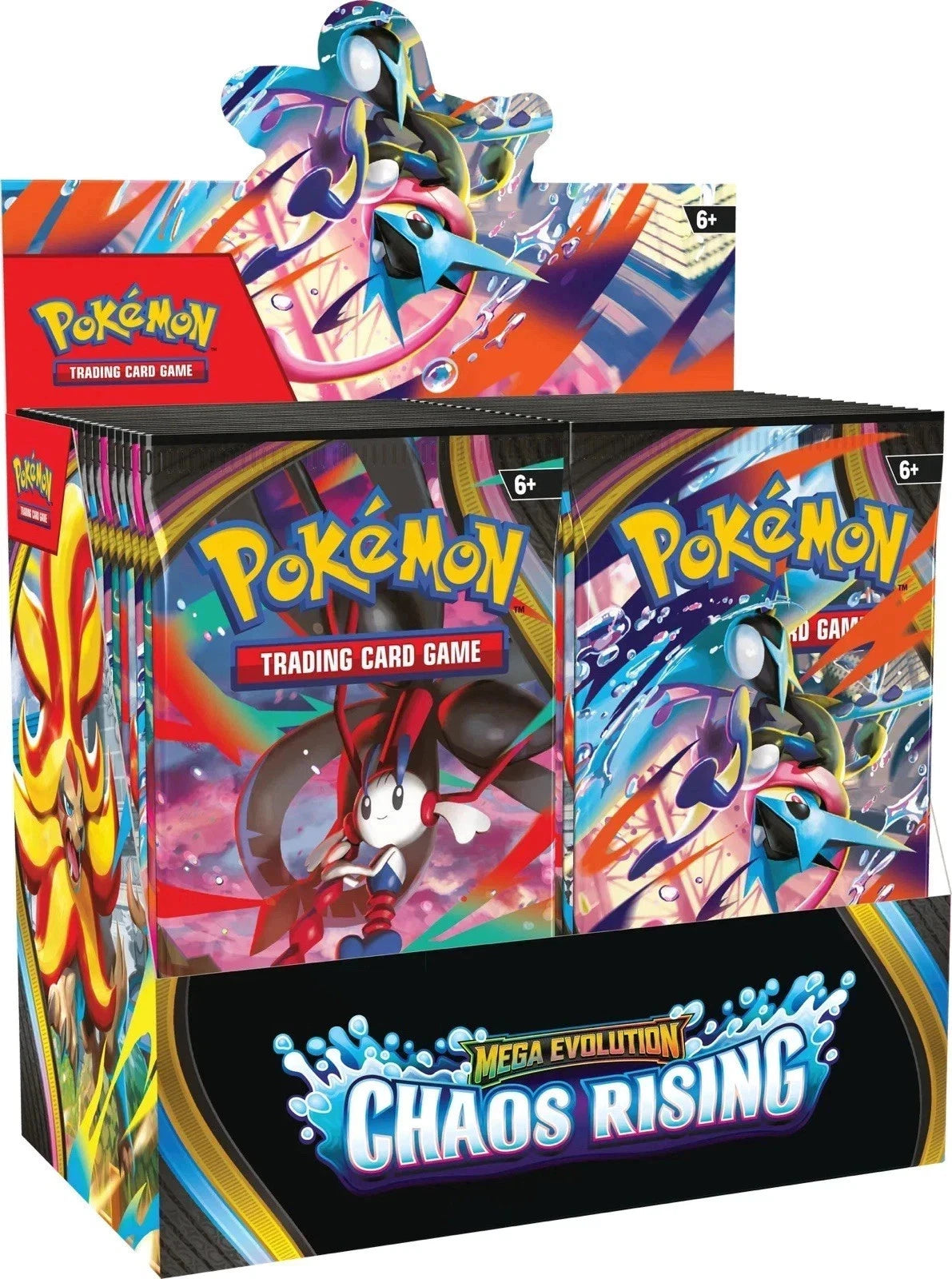 Pokémon TCG Mega Evolution Chaos Rising sealed booster box with 36 packs
