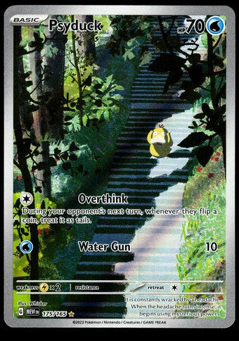 Psyduck 175/165 Scarlet and Violet 151 Illustration Rare Pokémon card