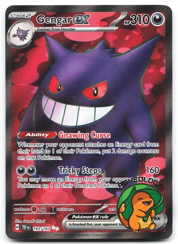 Gengar ex 193/162 Temporal Forces Ultra Rare Pokémon card